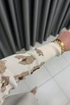 LEOPAR DESEN MERSERİZE HIRKA  Taş Rengi