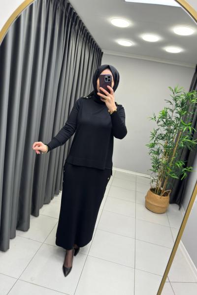 Viva Merserize  Takım  Siyah