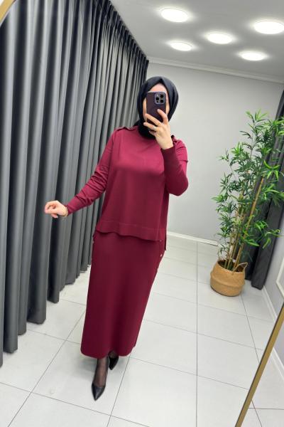 Viva Merserize  Takım  Bordo