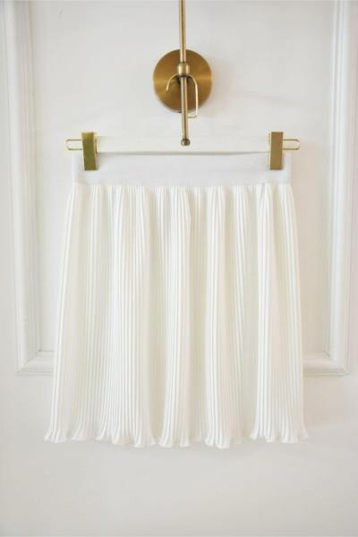 Lastikli Piliseli İçlik Beyaz