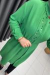 Levidor İşlemeli Tunik  Yeşil