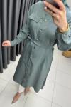 Afra Tensel Gömlek  Mint Yeşili