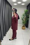 Yasmin Tensel Takım  Bordo