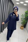 Elele Yıldız Detay Takım  Lacivert
