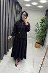 Lina Tensel Etekli Takım Siyah