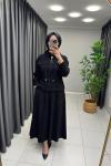 Lina Tensel Etekli Takım Siyah
