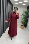 Zümra Tensel Elbise  Bordo