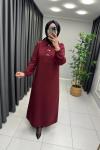 Zümra Tensel Elbise  Bordo