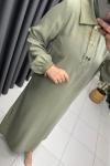 Zümra Tensel Elbise  Mint Yeşili