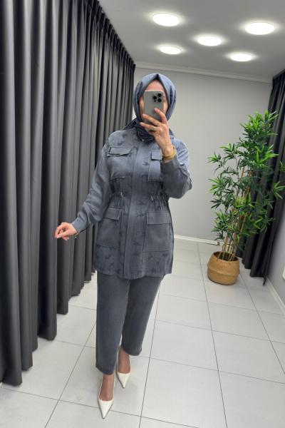 Stella İpek Qupra Takım Gri