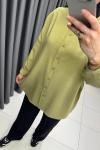 Nona Modal Gömlek  Yağ Yeşili