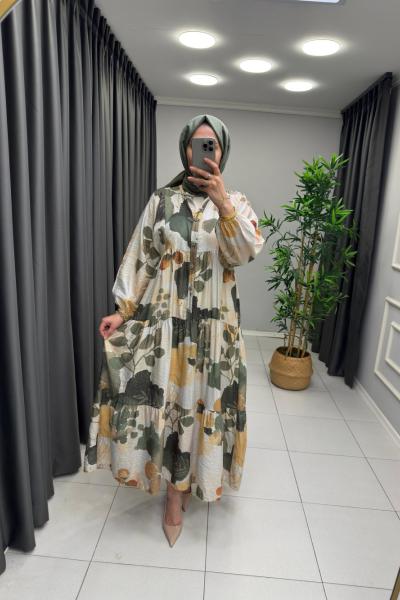 Manolya Elbise Yeşil