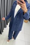 Noshe Qupra Ceketli Takım  Lacivert