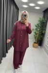 Noshe Tensel Takım  Bordo