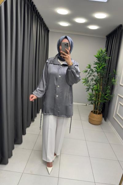 Esse Jakar Ceket  Gri