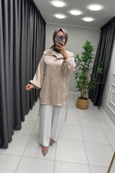 Esse Jakar Ceket  Taş Rengi