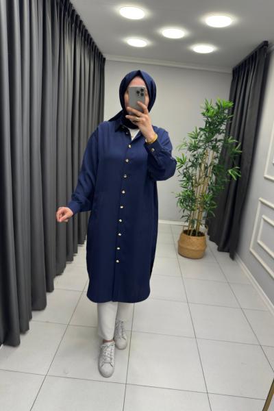 Selis Gömlek Kap  Lacivert