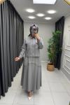 Lina  Etekli Takım  Gri