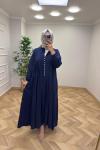Mihra Elbise  Lacivert