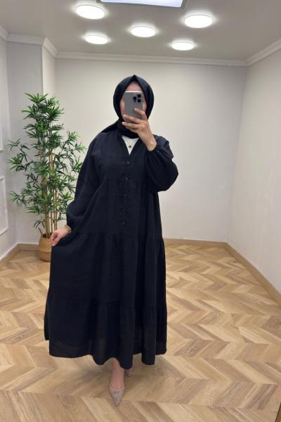 Çağla Elbise Siyah