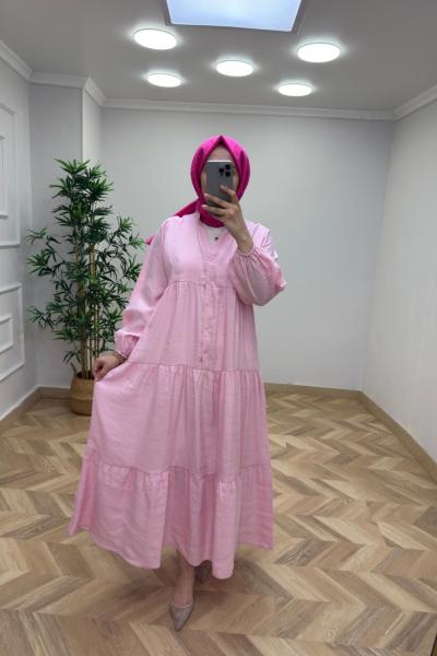 Çağla Elbise Pembe