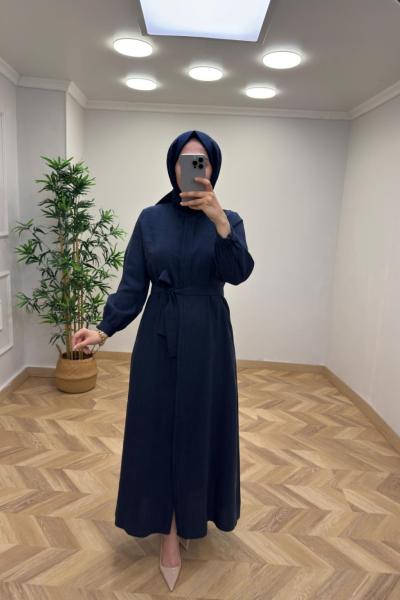 Nage Tensel Elbise  Lacivert