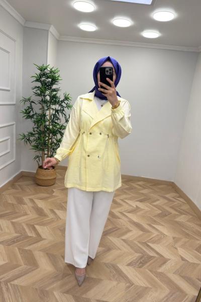 Benatu Qupra Ceket  Sarı