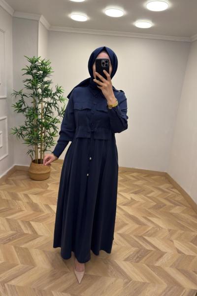 Ahsen Tensel Elbise  Lacivert