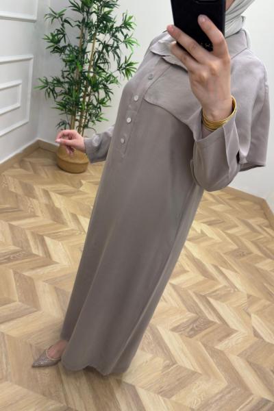 Esila Tensel Elbise  Vizon