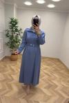 Esila Tensel Elbise  İndigo Mavi