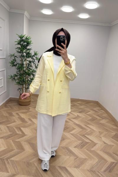 Qupra Blazer Ceket  Sarı