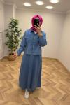 Relax Tensel Etekli Takım  Mavi