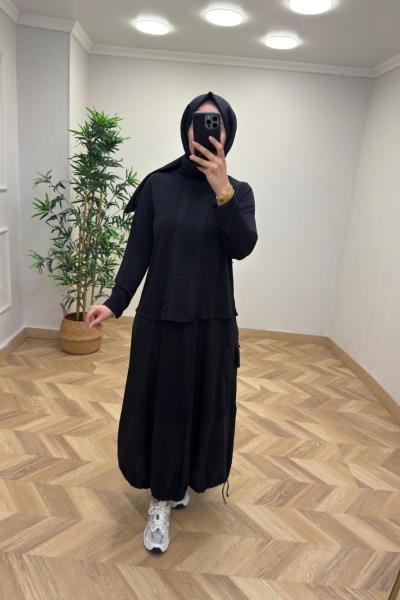 Vesna  Etekli Takım  Siyah