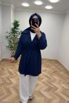 Eylül Bağcıklı  Ceket  Lacivert