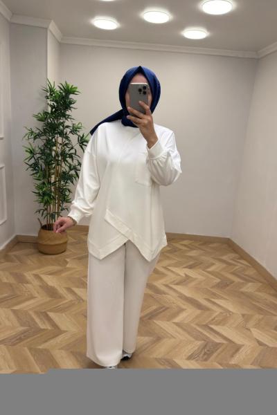 Asel Çapraz Takım Beyaz