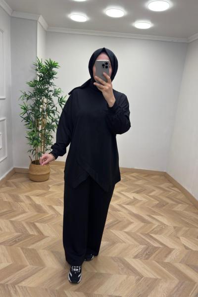 Asel Çapraz Takım Siyah