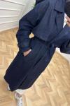 Lina Kot Trençkot Lacivert