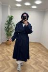 Lina Kot Trençkot Lacivert