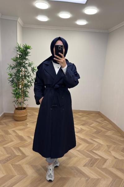 Eva Trençkot  Lacivert