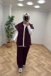 Negro Yelekli Takım  Bordo