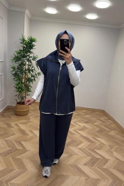 Negro Yelekli Takım Antrasit