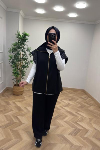 Negro Yelekli Takım Siyah