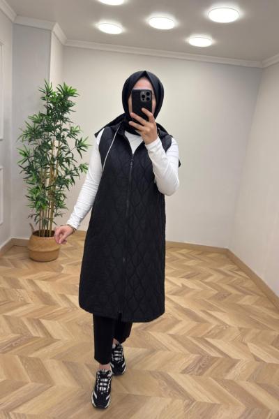 Mariana Kapitone Yelek Siyah