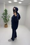 Flora Taşlı Takım Lacivert