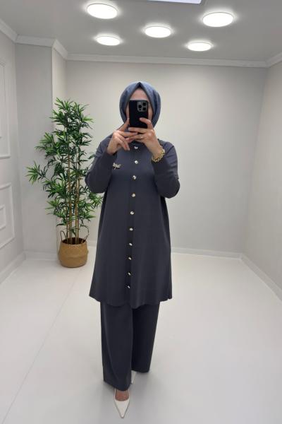 Nilüfer  Merserize Takım Antrasit