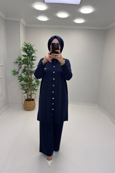 Nilüfer Merserize Takım Lacivert