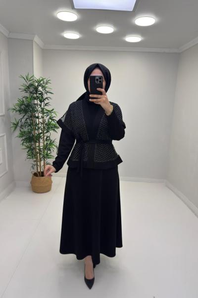 AHSEN Etekli Takım Siyah