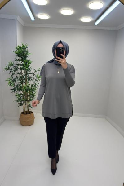 ERVA Merserize Tunik Gri