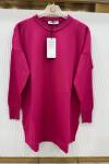 ERVA Merserize Tunik Fuşya