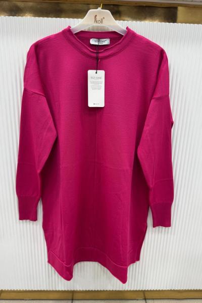 ERVA Merserize Tunik Fuşya
